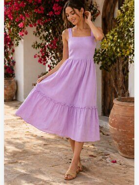 NWT LUCY PARIS SUNDRESS SIZE XL SIOBHAN LAVENDER